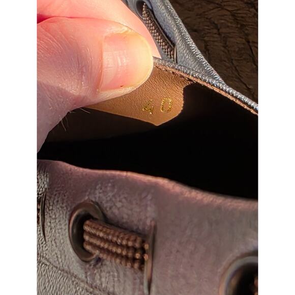 Brunello Cucinelli Womens Sky Blue Espadrille Flats Leather Size US 9.5 EU 40 - Picture 6 of 16